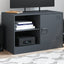 tv-bord 67x39x44 cm stål antracitgrå