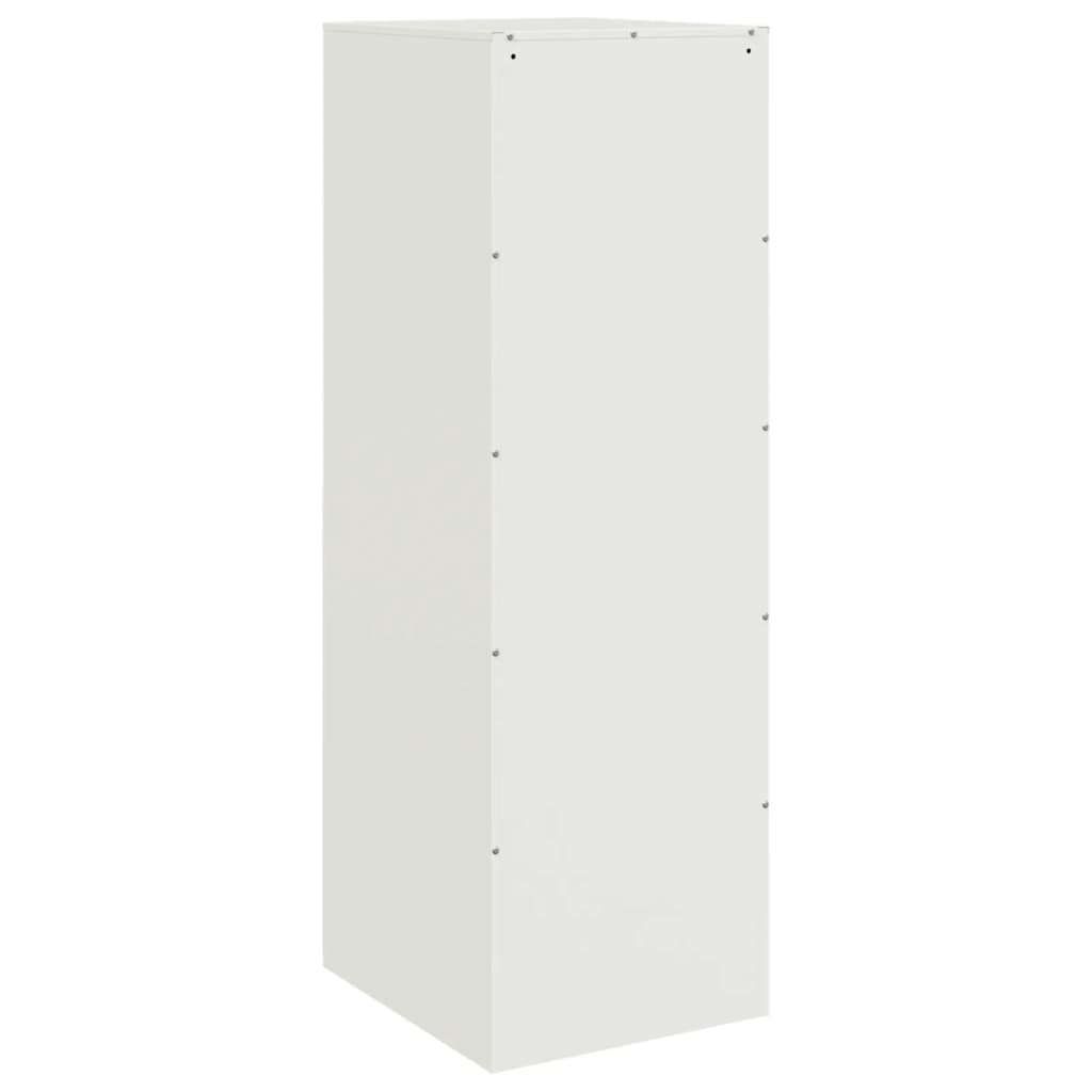 skænk 34,5x39x107 cm stål hvid