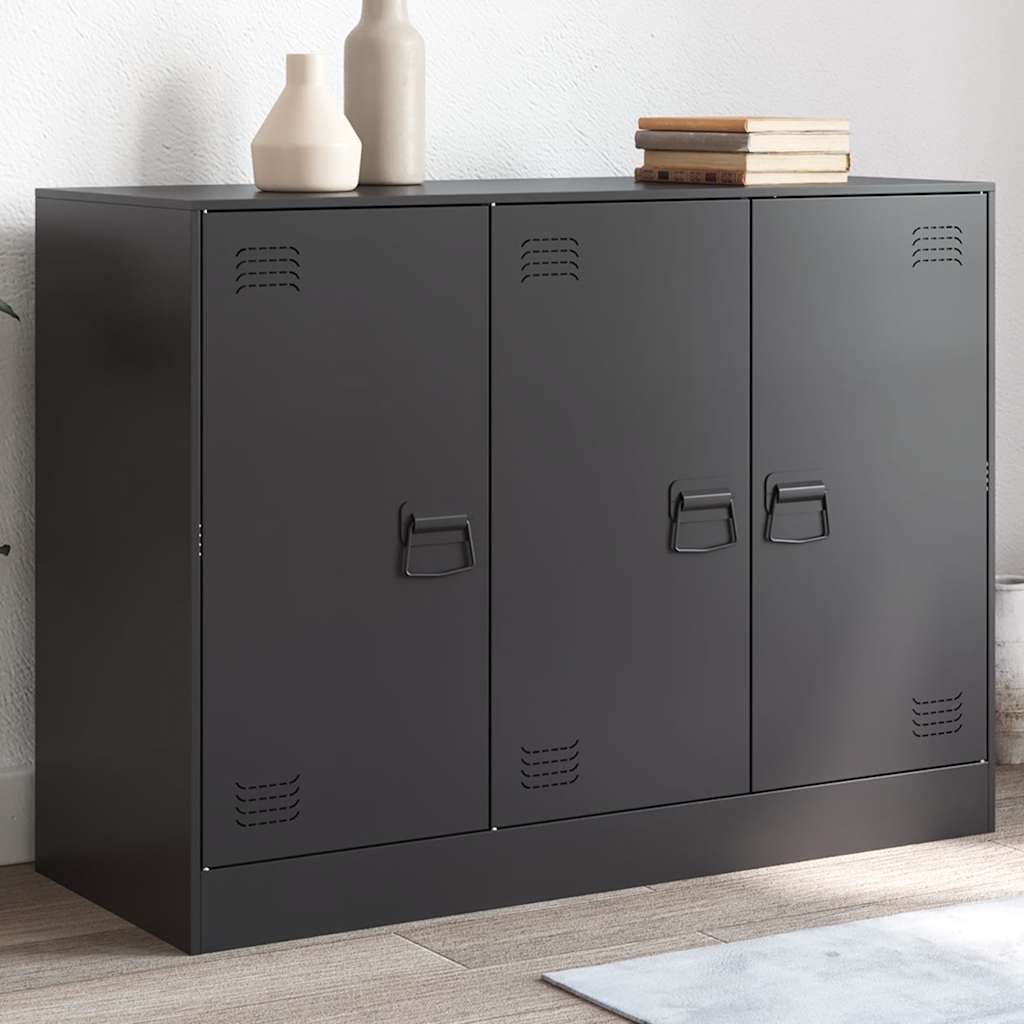 skænk 99x39x73 cm stål sort