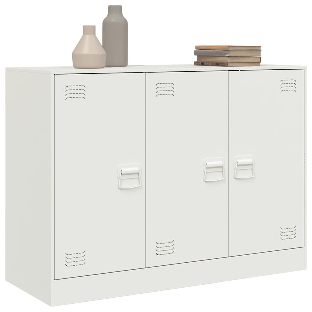 skænk 99x39x73 cm stål hvid