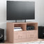 tv-bord 67x39x44 cm stål lyserød