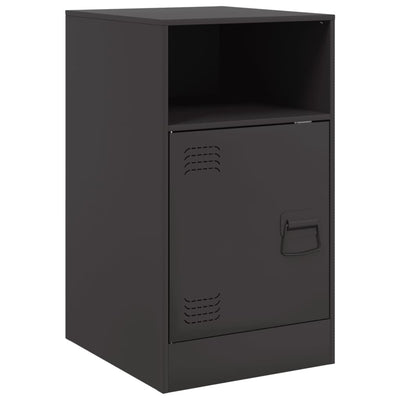 sengebord 34,5x39x62 cm stål sort