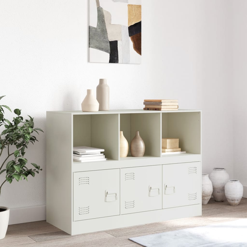skænk 99x39x73 cm stål hvid