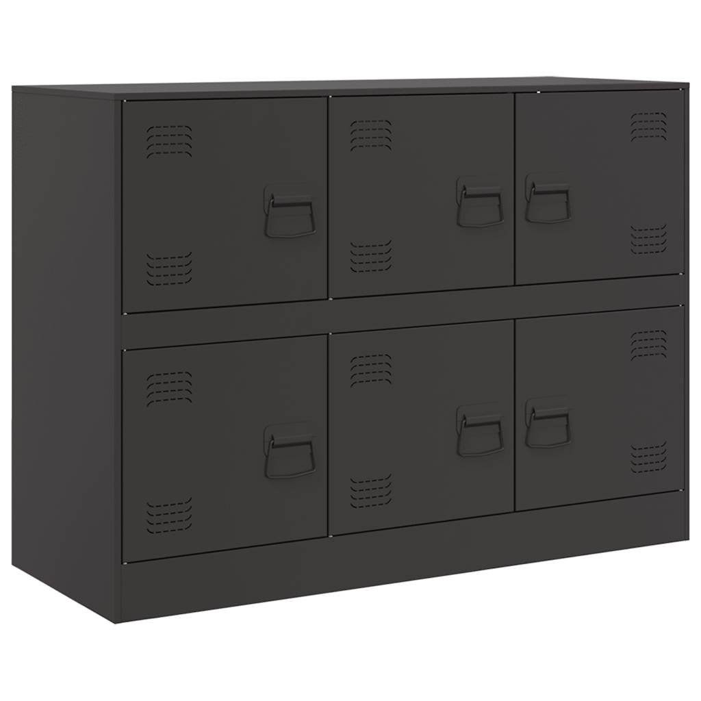 skænk 99x39x73 cm stål sort