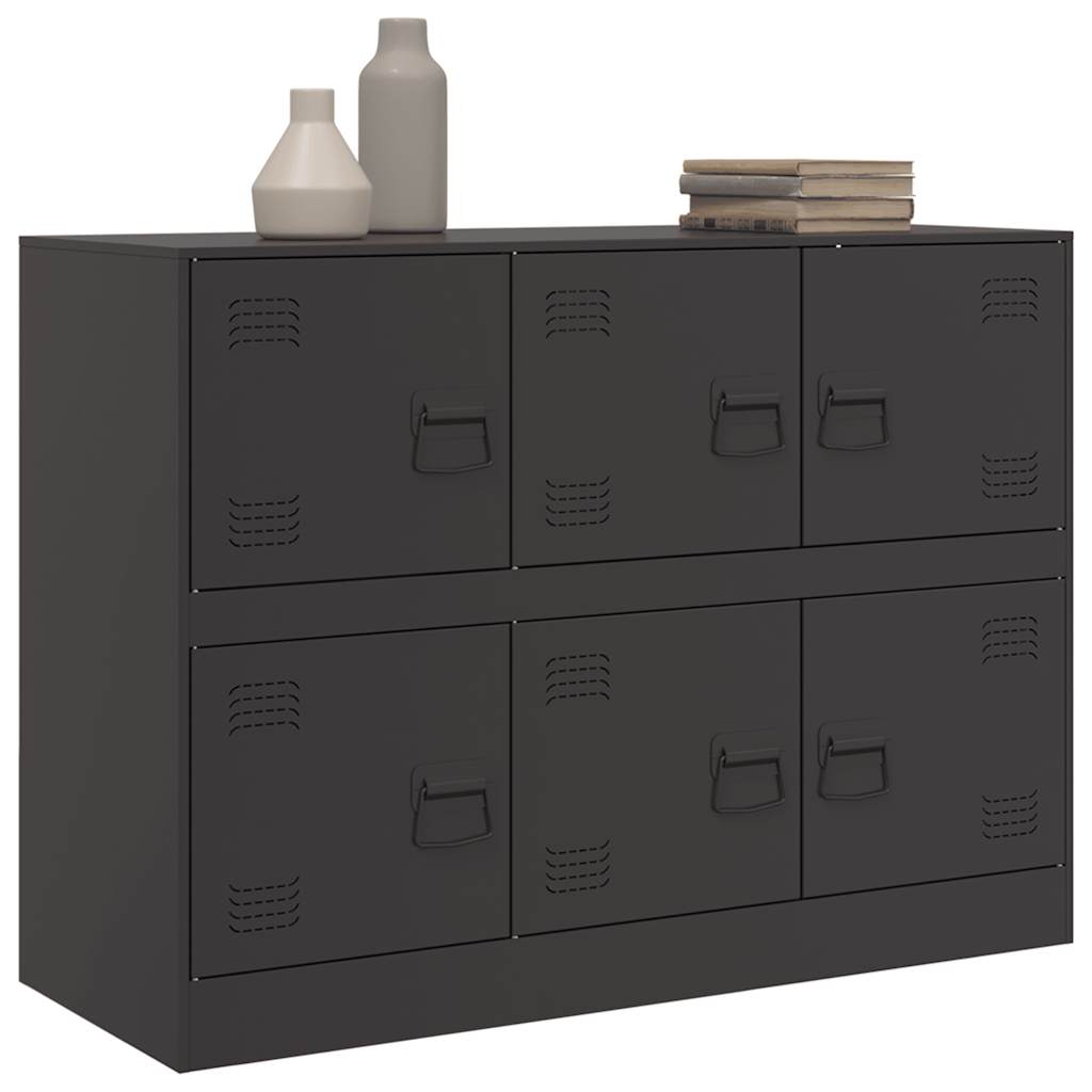 skænk 99x39x73 cm stål sort