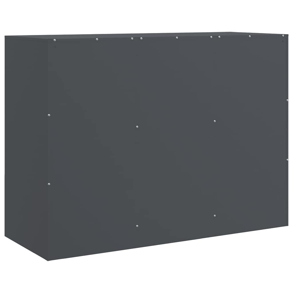 skænk 99x39x73 cm stål antracitgrå