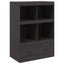 skab 67x39x95 cm stål sort