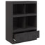 skab 67x39x95 cm stål sort