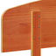 sengegavl 135 cm massivt fyrretræ gyldenbrun