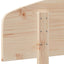 sengegavl 90 cm massivt fyrretræ