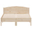 sengeramme uden madras 140x190 cm massivt fyrretræ