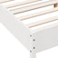 sengeramme uden madras 140x190 cm massivt fyrretræ hvid