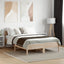 sengeramme uden madras 120x190 cm massivt fyrretræ