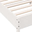 sengeramme uden madras 100x200 cm massivt fyrretræ hvid