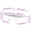 sengeramme uden madras 100x200 cm massivt fyrretræ hvid