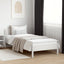 sengeramme uden madras 90x200 cm massivt fyrretræ hvid