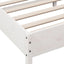 sengeramme uden madras 120x190 cm massivt fyrretræ hvid