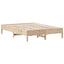 sengeramme uden madras 150x200 cm massivt fyrretræ