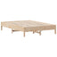 sengeramme uden madras 150x200 cm massivt fyrretræ