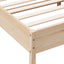 sengeramme uden madras 150x200 cm massivt fyrretræ