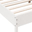 sengeramme uden madras 120x200 cm massivt fyrretræ hvid