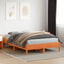 sengeramme uden madras 120x200 cm massivt fyrretræ gyldenbrun