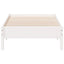 sengeramme uden madras 100x200 cm massivt fyrretræ hvid