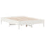 sengeramme uden madras 135x190 cm massivt fyrretræ hvid