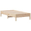 sengeramme uden madras 75x190 cm massivt fyrretræ