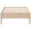 sengeramme uden madras 75x190 cm massivt fyrretræ