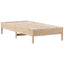 sengeramme uden madras 75x190 cm massivt fyrretræ