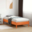 sengeramme uden madras 75x190 cm massivt fyrretræ gyldenbrun