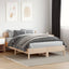sengeramme uden madras 150x200 cm massivt fyrretræ