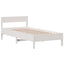 sengeramme uden madras 90x200 cm massivt fyrretræ hvid
