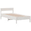 sengeramme uden madras 90x190 cm massivt fyrretræ hvid