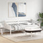 daybed uden madras 80x200 cm massivt fyrretræ hvid