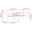 daybed uden madras 90x190 cm massivt fyrretræ