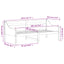 daybed uden madras 90x190 cm massivt fyrretræ gyldenbrun
