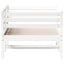 daybed uden madras 90x200 cm massivt fyrretræ hvid