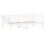 daybed med reol uden madras 100x200 cm massivt fyrretræ hvid