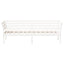 daybed med reol uden madras 100x200 cm massivt fyrretræ hvid