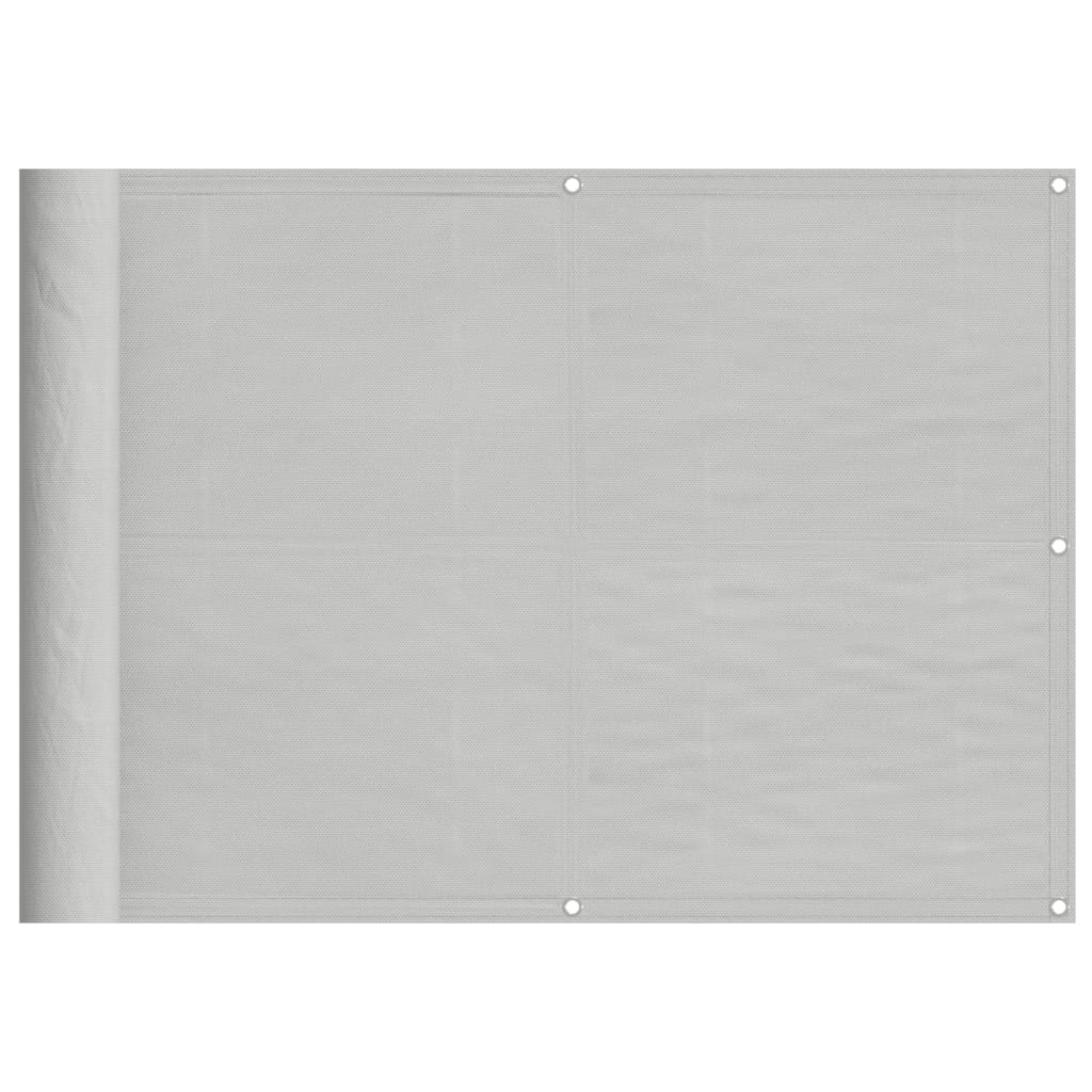 altanafskærmning 75x500 cm 100 % polyester lysegrå