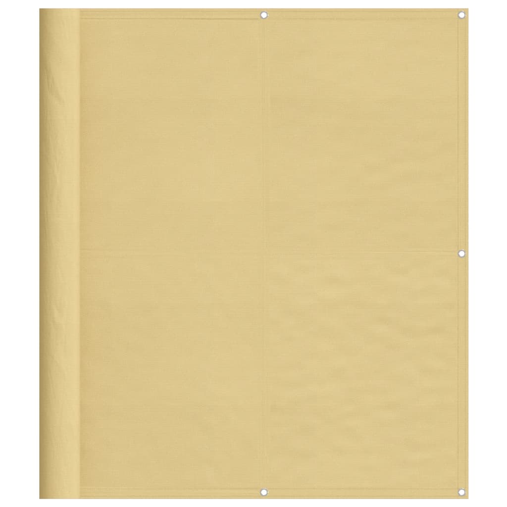 altanafskærmning 120x400 cm 100 % polyester sandfarvet
