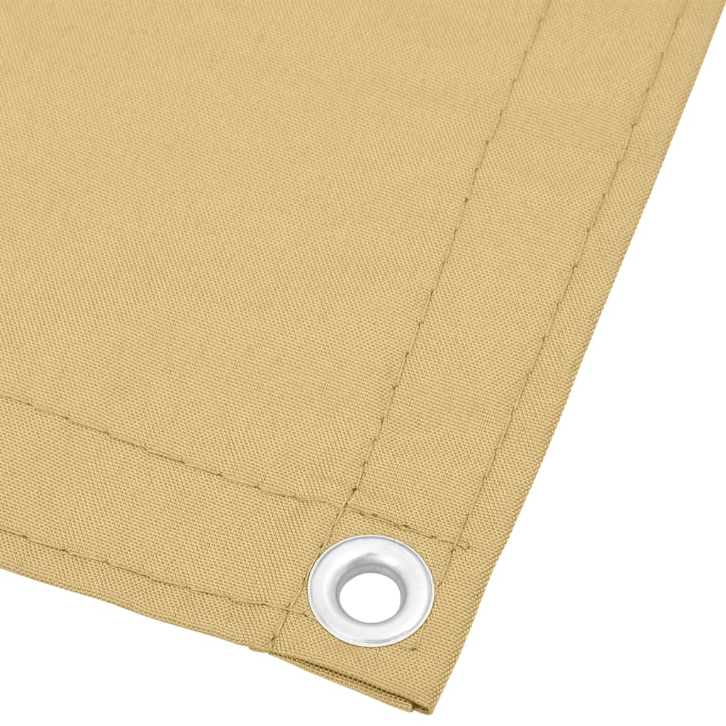 altanafskærmning 120x700 cm 100 % polyester sandfarvet