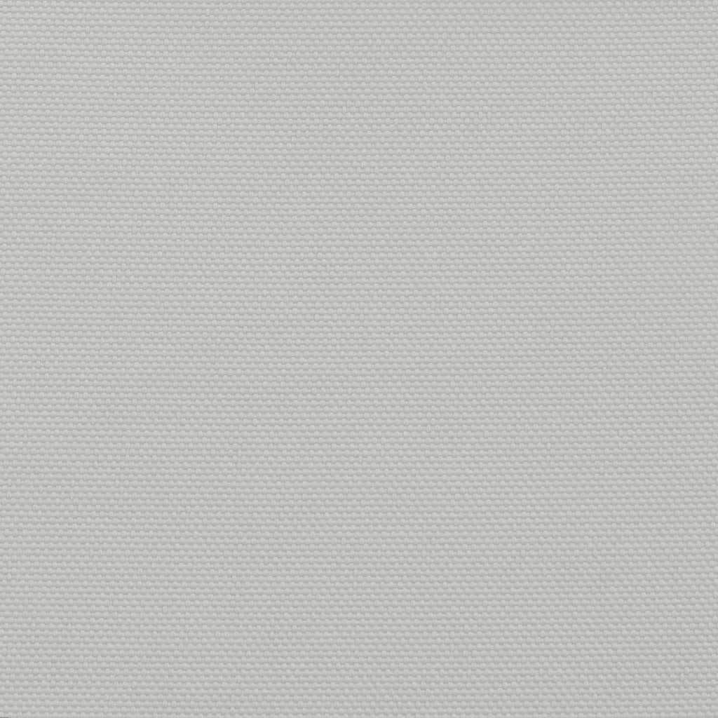 solsejl 7x5 m 100 % polyesterstof lysegrå