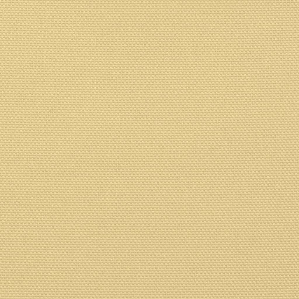 solsejl 7x5 m 100 % polyesterstof sandfarvet