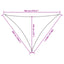 solsejl 7x5x5 m 100 % polyesterstof sandfarvet