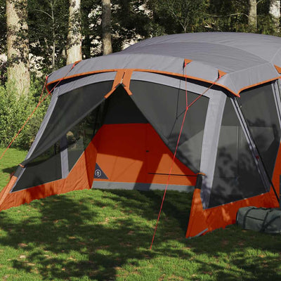 4-personers campingtelt med fortelt vandtæt orange