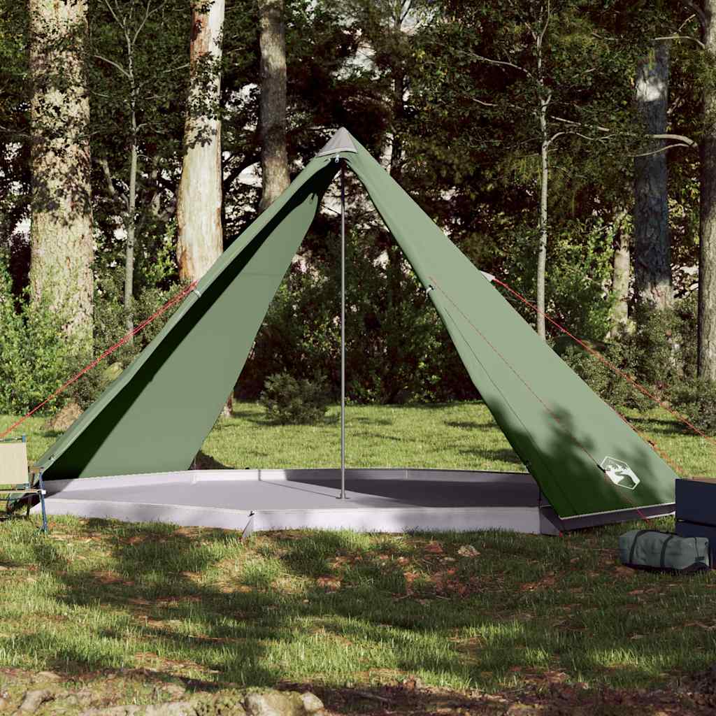 8-personers campingtelt vandtæt grøn billede