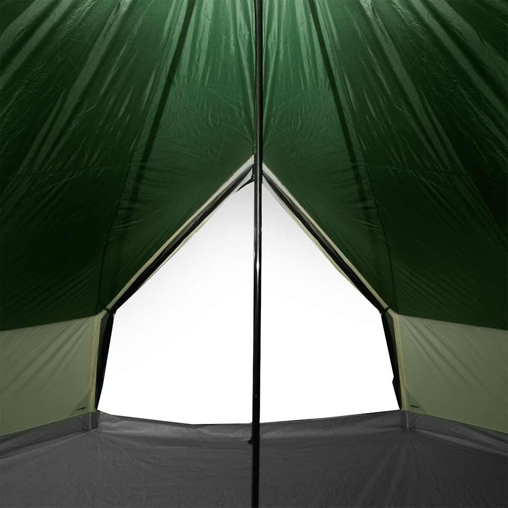 8-personers campingtelt vandtæt grøn